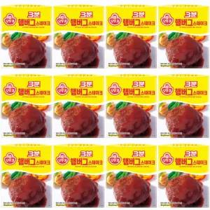 오뚜기 3분 햄버그스테이크 140G x 12개 /햄버거