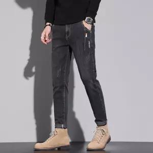 남사친 바지 봄 가을 그레이 청 슬림 블루 스판 스키니 일자핏 청바지 SPO마켓3