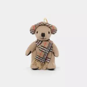 버버리 26SS 토마스 베어 체크 머플러 참 여성 키링 8124850