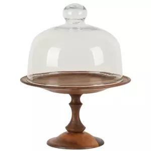 원목 소품 우드 돔커버 디저트 트레이 스탠드 케이크 팬