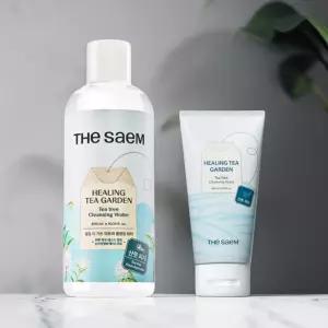 THE SAEM 더샘 힐링 티 가든 티트리 세트 [클렌징 워터 300ml + 클렌징 폼 150ml]