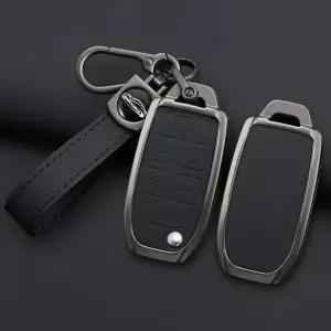호환  아연 합금 가죽 자동차 키 케이스 XC90 XC70 S80 S60 S40 V70 V50 C30 C70 5 버튼 원격 커버 셸 키