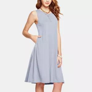 데일리 홈웨어 민소매 레이온 원피스 라운지웨어