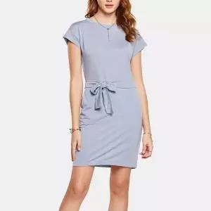 아티카 레이온 블렌드 반팔 스트랩 홈웨어 원피스