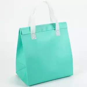 부직포 보냉백 보냉가방 손잡이 쿨러백 은박 민트 보냉백 보냉팩