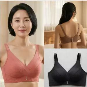 니뽐니씨 여성 브라렛 볼륨업 노와이어 심리스브라 편한브라 볼륨브라 왕뽕 빅사이즈 엄마선물 뽕브라