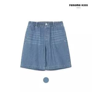 [레노마키즈] 남아 5부데님팬츠 주니어 초등고학년청반바지 R2621Q222_CJ