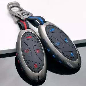 호환 7버튼 아연 합금  실리콘 자동차 키 케이스 커버 모던 코나 EV 그랜저 GN7 아이오닉 6 2023 2024 리모
