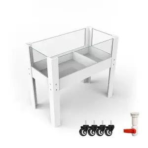 대형 반수생수조 이동식 육지사육장 키우기 오픈형 어항 거북이수조 파충류 세트