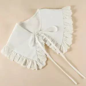 [하프클럽/]페이크 넥카라 프릴 레이스 블라우스 OSM_1007473