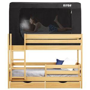 RIYDH 침대 캐노피 텐트 - 휴대용 드림 실내 수면 93% 암막, 3도어 통기성 개인 공간 제공