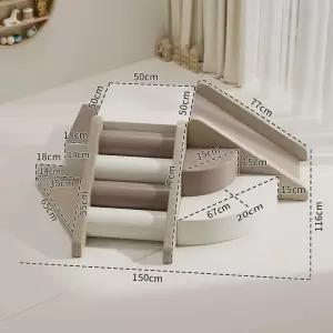 실내 쿠션미끄럼틀 등반용 감각사다리 클라이밍 계단 놀이터 푹신한 기구 슬라이드 키카