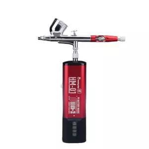 에어브러시 도색기 콤프레셔 충전식 휴대용 미니도장기구 미술실 공방 작업도구