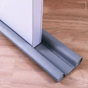 주트리 가죽 세트 외풍차단 문풍지 틈막이 방문 그레이 겨울철 R03WB96ADA