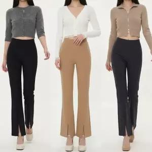 [다잇템] 여자 하이웨이스트 나팔 시즌리스 편한 팬츠