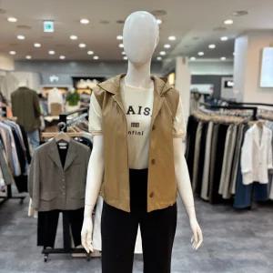 [쉬즈미스]인조가죽 스트랩 후드 베스트 SWWVTP12010