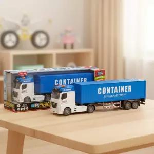 원앤원 출동 컨테이너 트레일러 장난감 오픈 사운드 자동차 어린이 트럭 LED 도어 남아