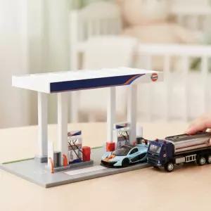 MSZ 맥라렌 주유소 플레이세트 다이캐스트 모형 미니어처 자동차 프라모델 장식품 장난감