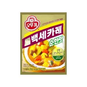 오뚜기 백세카레 순한맛 1kg 1개 대용량 업소용