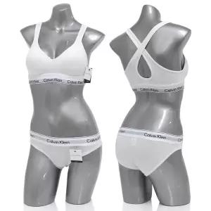 [ 언더웨어]CK 여성 스포츠브라 팬티 세트 QF1654 F3787 WHITE