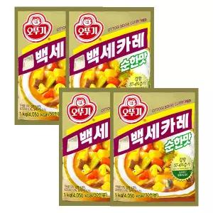 오뚜기 백세카레 순한맛 1kg 4개 대용량 업소용