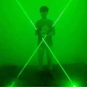 레이저빔 스틱 양방향 무대 왼손 그린 조명 쇼 공연