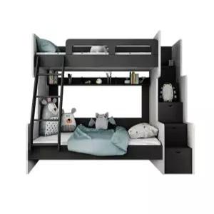 이층침대 북유럽스타일 다자녀 인테리어 수납장 안전난간 둥근모서리디자인