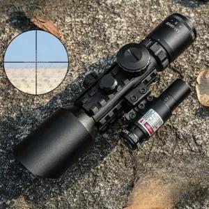 전문가용 십배율 라이플 스코프 레드 표적 지시기 일체형 조준경 서바이벌 전용 장비기