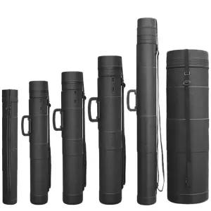 낚시대 케이스 루어로드 원통형 워터프루프 방진 블랙 파우치 휴대용 낚시용품