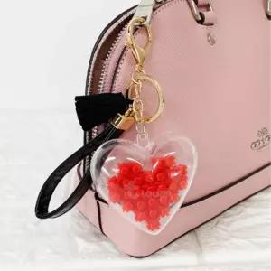 미니블럭 하트모양 열쇠고리 만들기세트 10인용 수납케이스 꾸미기재료 초등돌봄교실