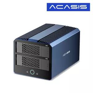 아카시스 H004 하이브리드 RAID 4베이 HDD x 2bay M.2 NVMe x 2bay 전송 속도 40Gbps 외장스토리지 DAS 외장하드 케이스_N
