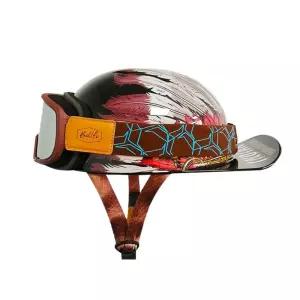 오토바이 헬멧 바이크 야구모자 스타일 반모 빅사이즈 라이딩 경량