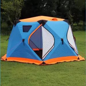 빙어 텐트 코튼 패딩 얼음낚시 육각형 겨울 낚시텐트 방한 소형 천막 보온