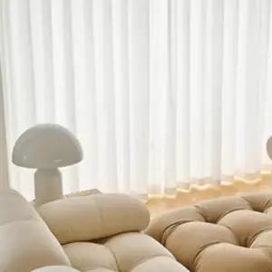사생활보호 주름 나비 커튼 커텐 쉬폰 거실 차르르