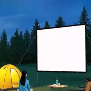 천막 스크린 대형 빔프로젝터 300인치 접이식 캠핑 야외 가정용 대형스크린