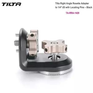 Tilta TA-RRA-1420 직각 로제트 어댑터 위치 핀 포함 Tilta Nucleus Nano II 제어 핸들용 블랙 1/4 인치-20