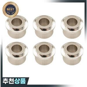 Musiclily Pro Steel 빈티지/모던 6mm ~ 10mm 기타 튜너 변환 부싱 튜닝 페그 어댑터 페룰6개