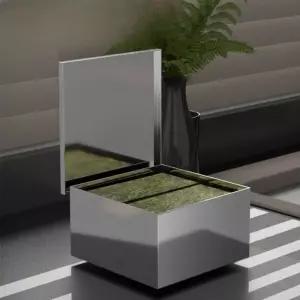 김보관통 스텐 스시집 박스 건조기 스테인리스 사각통 방습 초밥 소형 용기 김 스몰 레귤러