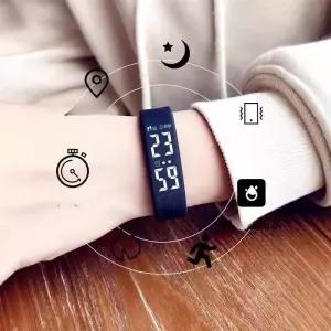 손목시계 알람용 팔찌 진동 알람 시계 자명종 손목 스트랩워치 숫자 웨어러블