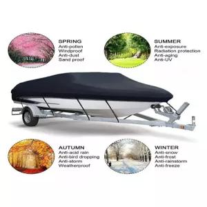 보트덮개 요트 고무보트커버 커버 블랙 천막 낚시배 트레일러 자외선 카약 모터 방수