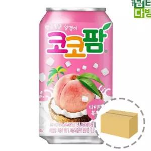 복숭아 주스 과일 혼합 340ml 복숭아 음료수 24캔 드링크 개입