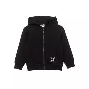 [겐조]22FW 키즈 로고 후드집업 블랙 K25719 065