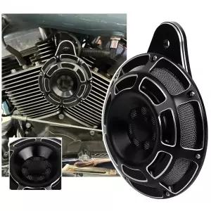 호환  블랙 컷 사이클 프론트 CNC 알루미늄 혼 커버 할리 투어링 빅 트윈 캠 1991-2023 스포츠스터 XL 2007