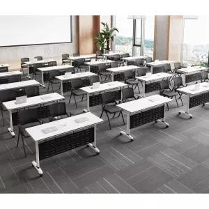 학원용 교실 책걸상 책상 학교 미술학원 접이식 이동식 바퀴형 색상선택