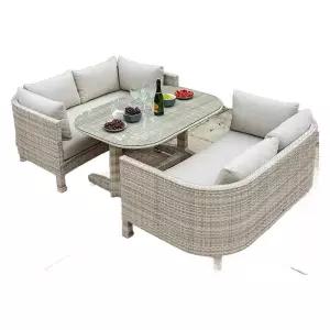 라탄쇼파 정원 소파 펜션 쇼파 세트 테라스 티테이블 카페 럭셔리 로비 야외 리조트 가구