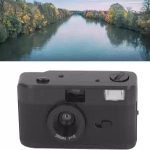 Zopsc 35MM 필름 카메라 F8 렌즈 1/120초 셔터 스피드 멀티 컬러 내장 플래시 블랙