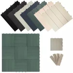 9P 간편분리 설치 세탁실 베란다 테크타일 바닥보호 인테리어 조립마루 배수