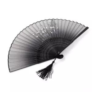 생활용품 매화꽃 접이식 대나무 부채 전통 여름 선물