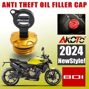 오토바이 도난 방지 오일 필러 캡 Husqvarna 801 Svartpilen Vitpilen 801 2025 Vitpilen801 부품 용 엔진
