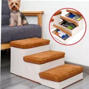 스텝 강아지 고양이 반려동물 논슬립 수납장 계단